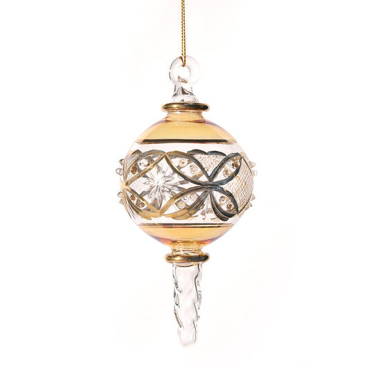 The 4rd Ornament with Icicle Yellow