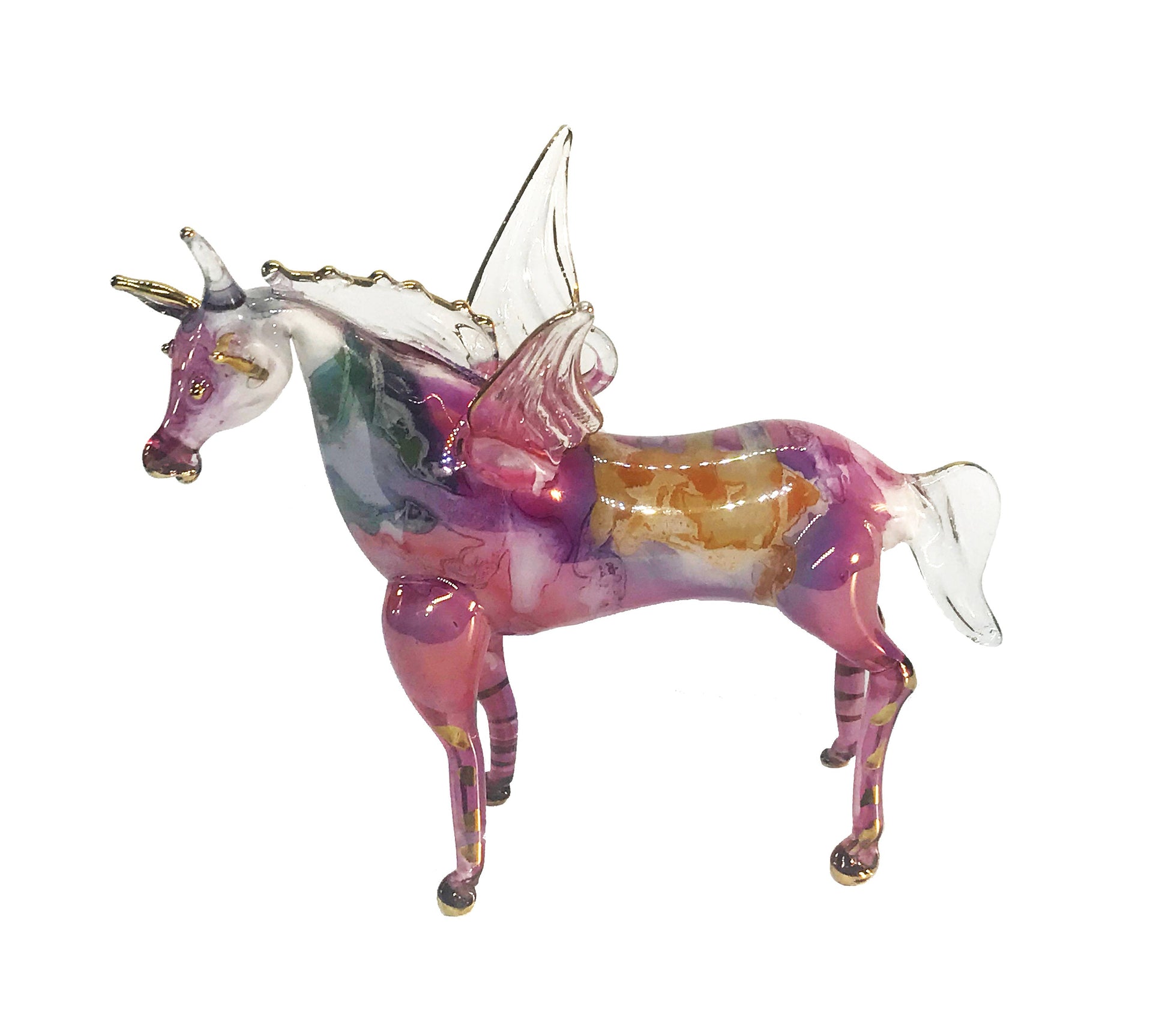 Matte Pink Unicorn Ornament - Bird in Hand Matte Pink Unicorn Ornament - Bird in Hand